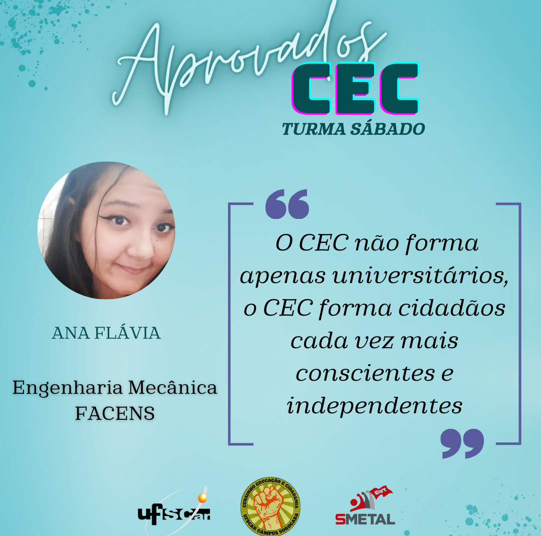História de estudante aprovado na universidade após cursinho CEC UFSCar Sorocaba